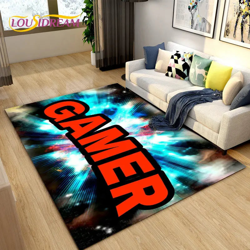 3D Cartoon Gamer Rug