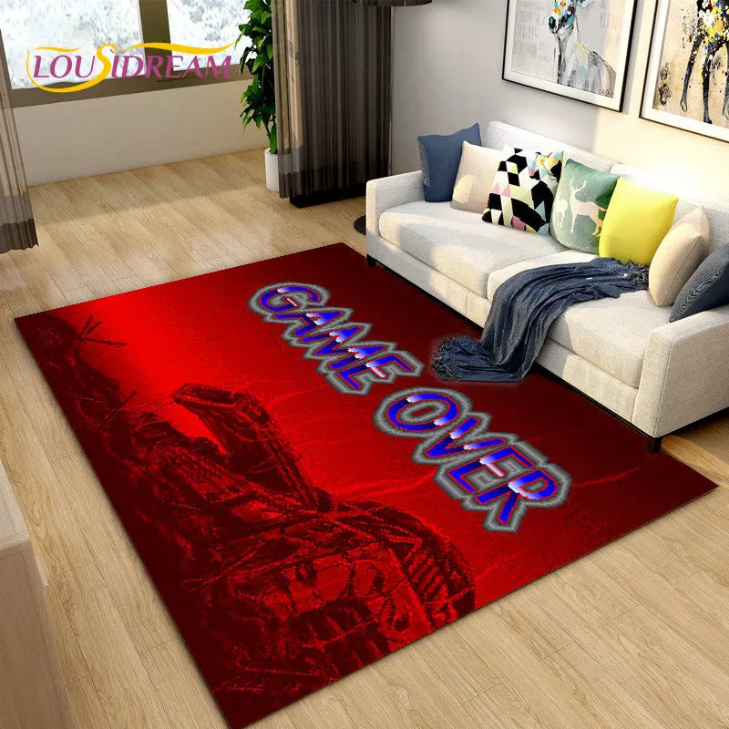 3D Cartoon Gamer Rug