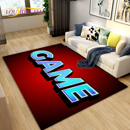 3D Cartoon Gamer Rug