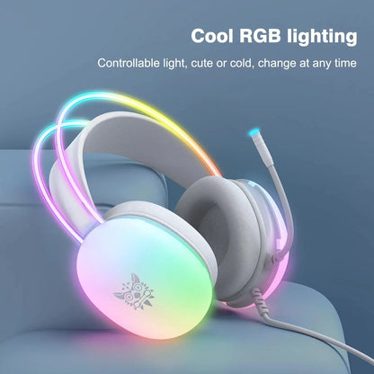 Gaming Headphones with RGB Lights