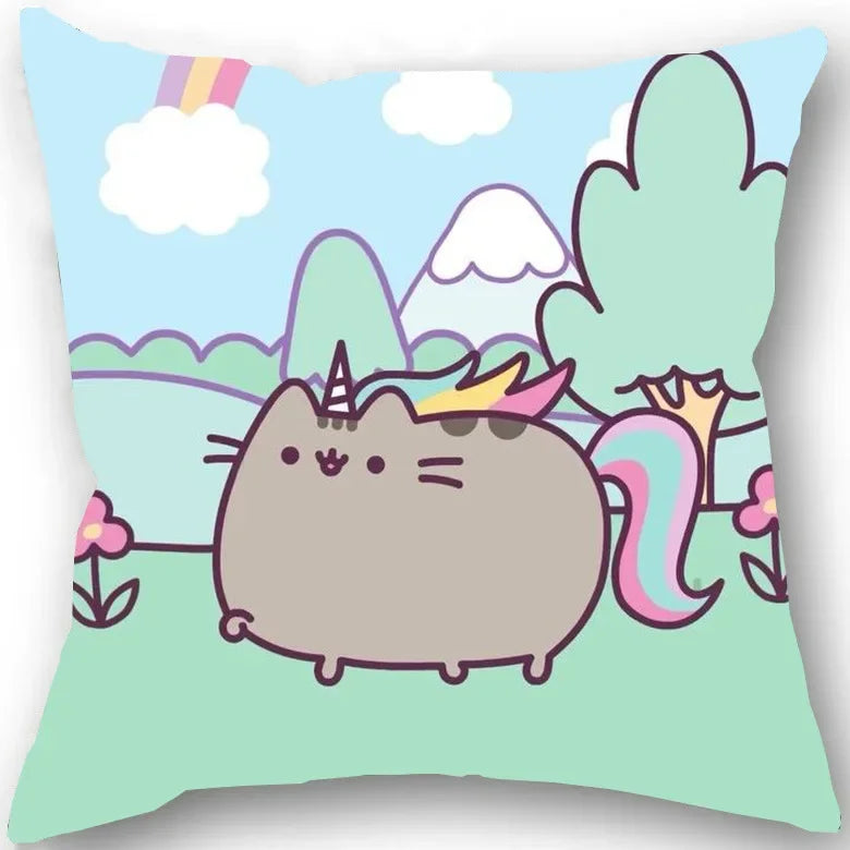 Kawaii Chubby Cat  Pillowcase