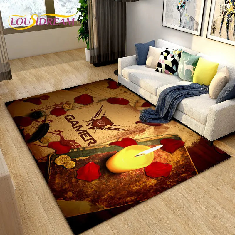 3D Cartoon Gamer Rug