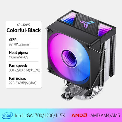 Jonsbo CR 1400 V2 CPU Cooler ARGB Quiet Fan