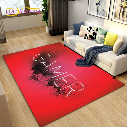 3D Cartoon Gamer Rug