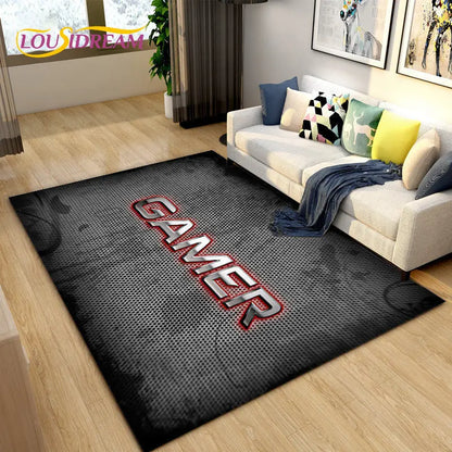 3D Cartoon Gamer Rug