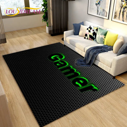 3D Cartoon Gamer Rug