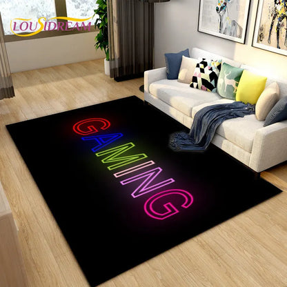 3D Cartoon Gamer Rug