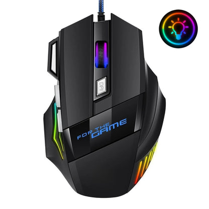 7 Button RGB Backlit Ergonomic Backlight Mouse