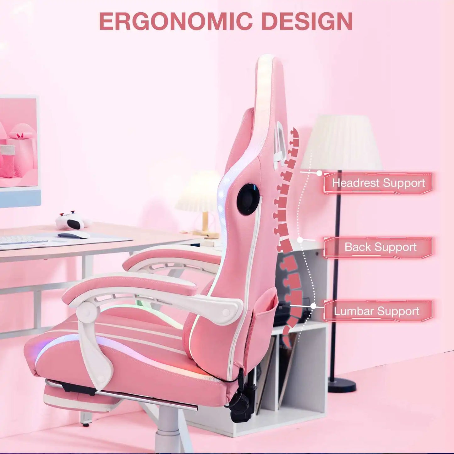 BLUETOOTH SPEAKER LED MASSAGE CHAIR