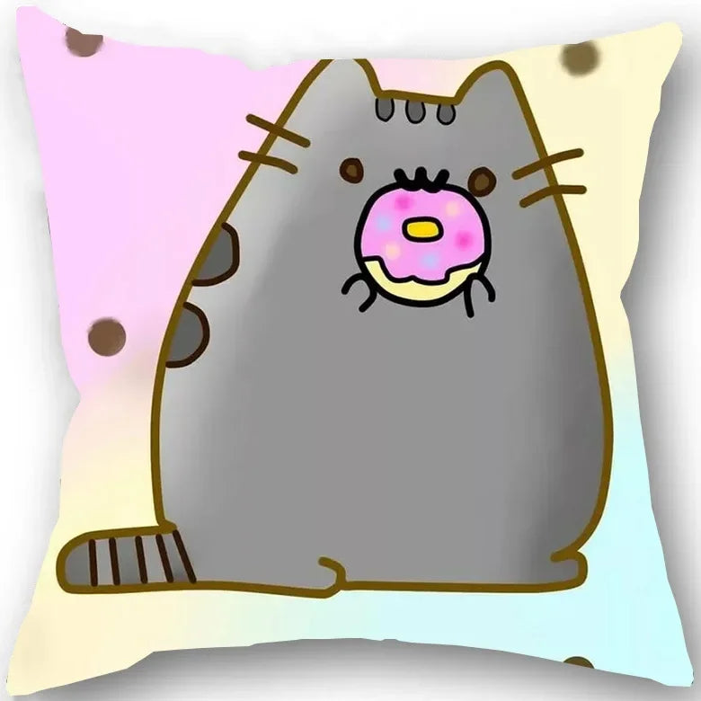 Kawaii Chubby Cat  Pillowcase