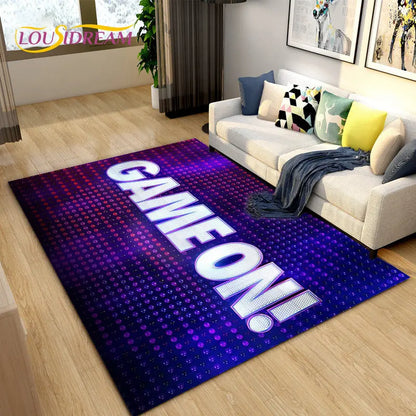 3D Cartoon Gamer Rug