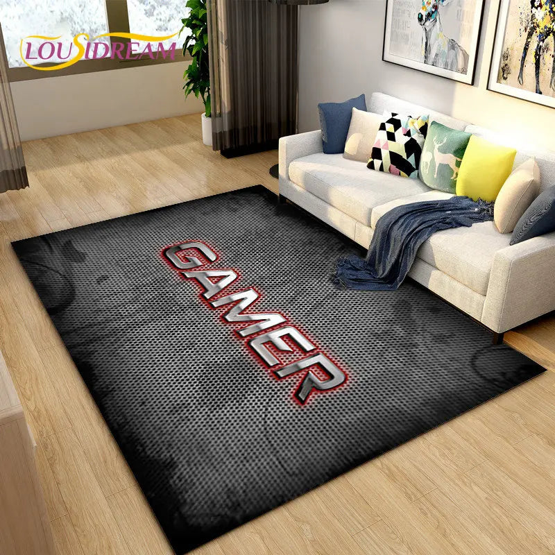 3D Cartoon Gamer Rug