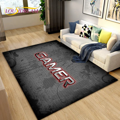 3D Cartoon Gamer Rug