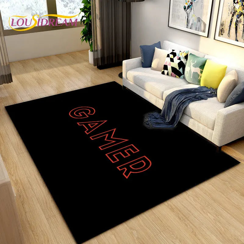 3D Cartoon Gamer Rug