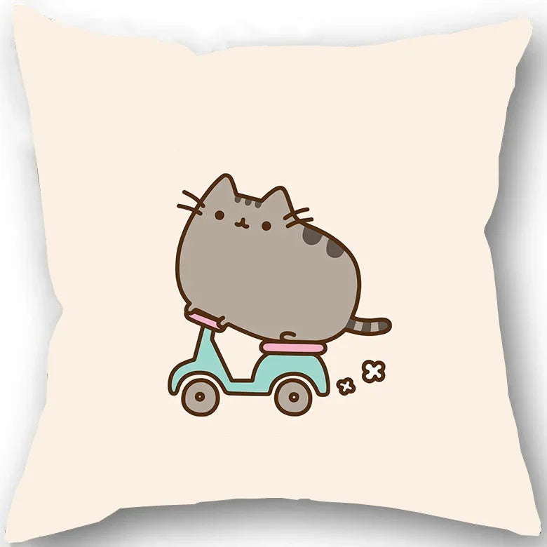 Kawaii Chubby Cat  Pillowcase