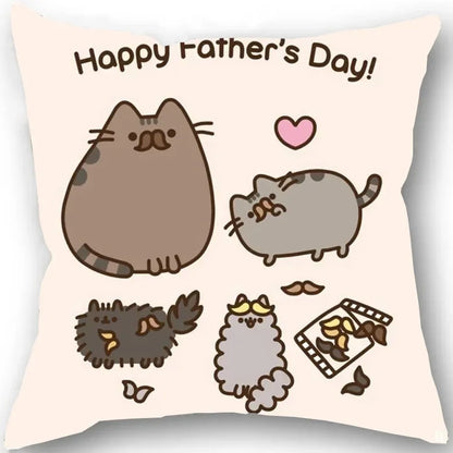 Kawaii Chubby Cat  Pillowcase