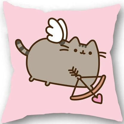 Kawaii Chubby Cat  Pillowcase