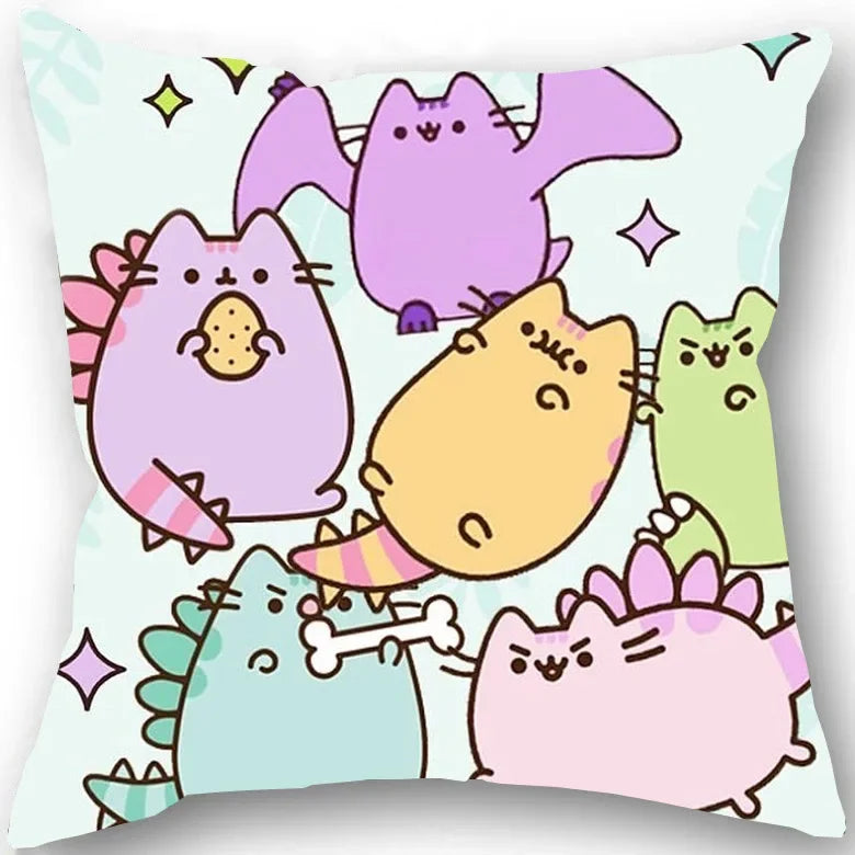 Kawaii Chubby Cat  Pillowcase