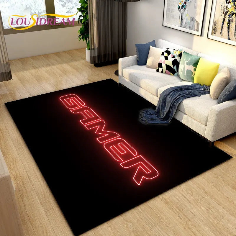 3D Cartoon Gamer Rug