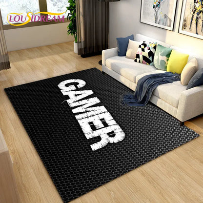 3D Cartoon Gamer Rug