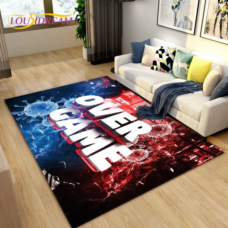 3D Cartoon Gamer Rug