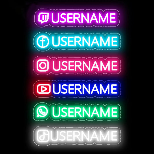 Custom Username Neon Sign