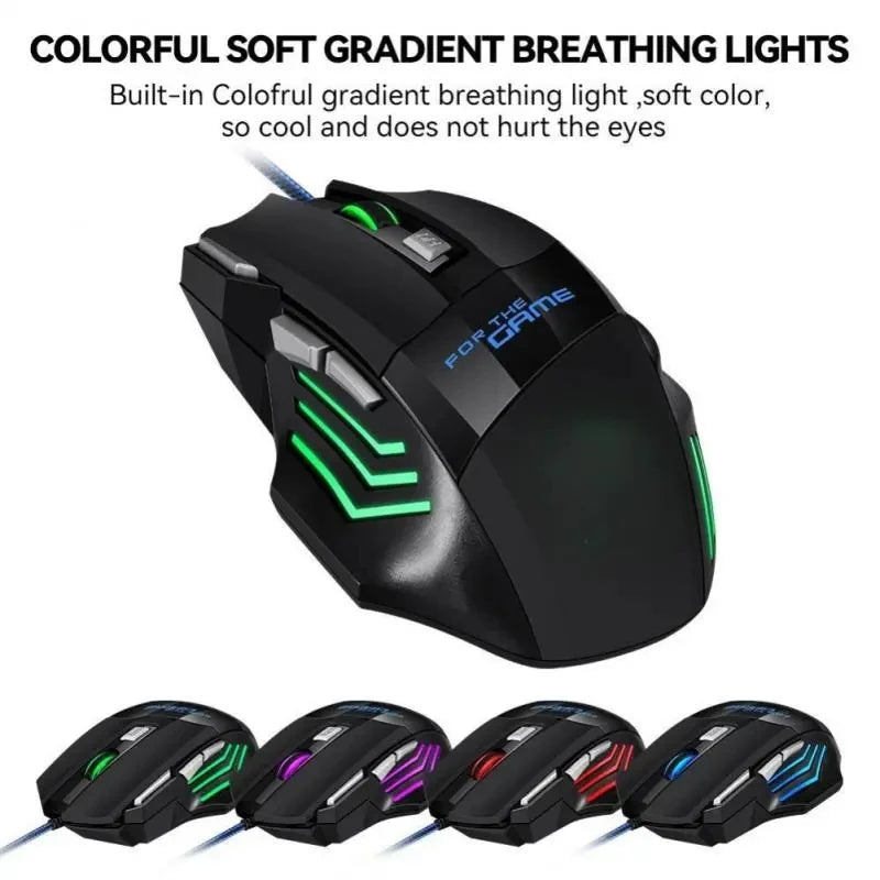 7 Button RGB Backlit Ergonomic Backlight Mouse