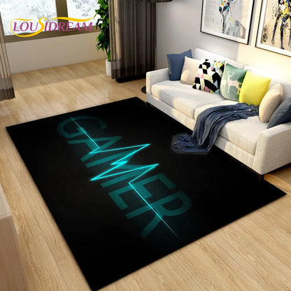 3D Cartoon Gamer Rug